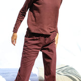 Elastic Pants Burgundy