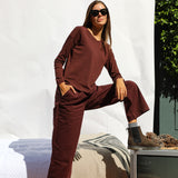 Cozy Long Trendy Burgundy