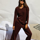 Elastic Pants Burgundy