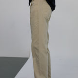 Corduroy Jeans Comfy Pants White