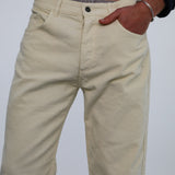 Corduroy Jeans Comfy Pants White