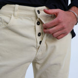 Corduroy Jeans Comfy Pants White