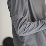 Soft Pocket Modern Polo Dark Grey