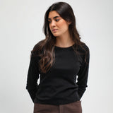 Long Ringer T-Shirt Black & Brown