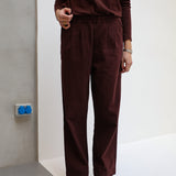 Elastic Pants Burgundy