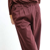 Elastic Pants Burgundy