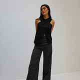 Retro Suit Pants Dark Grey