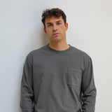 Soft Long Trendy T-shirt Dark Grey