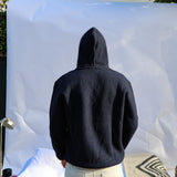 Wool Hoodie Dark Navy