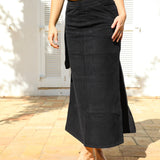 Roll Skirt Black