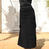Roll Skirt Black